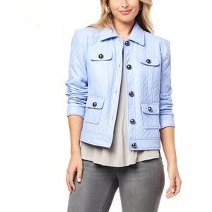 G by Giuliana - Black Label Quitled Fox Leather Jacket